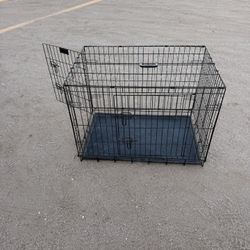 Black Wire Dog Crate for Small Pet / Maybe Medium