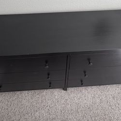 IKEA HEMNES 6-Drawer Dresser – Black-Brown | Solid Wood | $399 Retailb
