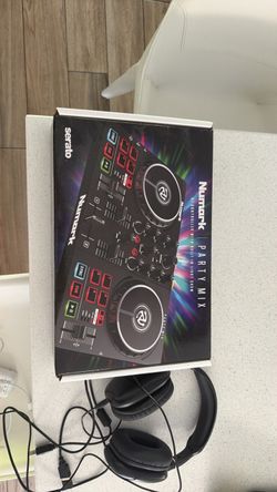 Brand new Numark Party Mix and headphone