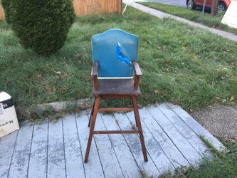High chair from the 1940s