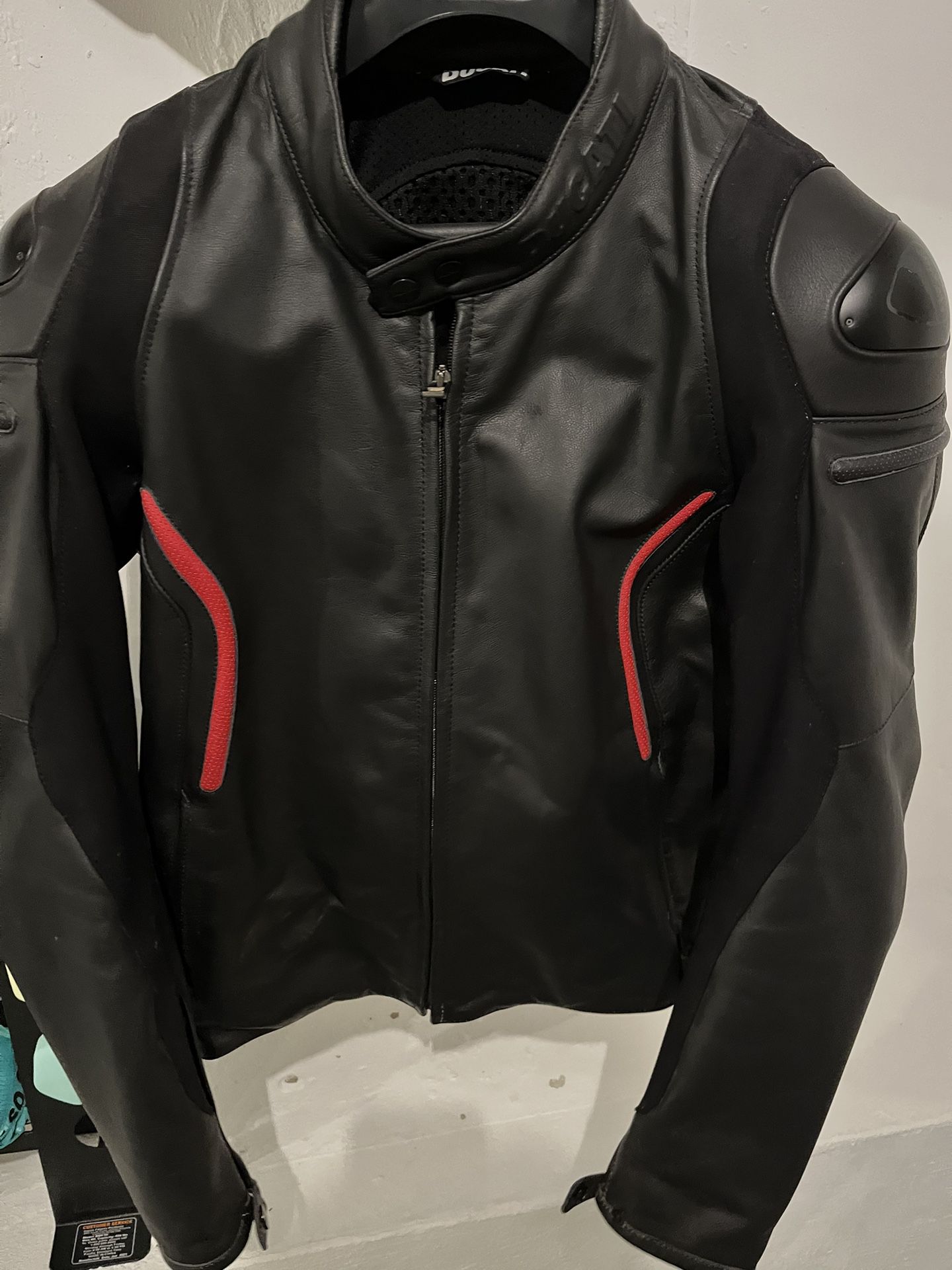 Motorcycle Jacket Men’s Ducati Leather Size 54 