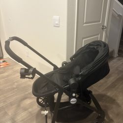 INFANS 2 in 1 Baby Stroller, Convertible Stroller with Bassinet Reversible Seat Adjustable Backrest Canopy One Hand Fold, Compact Toddler Pushchair fo