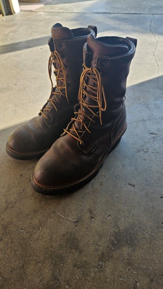 Men's Red Wing Soft Toe Logger Boots Size 9.5