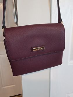 Calvin Klein maroon crossbody purse