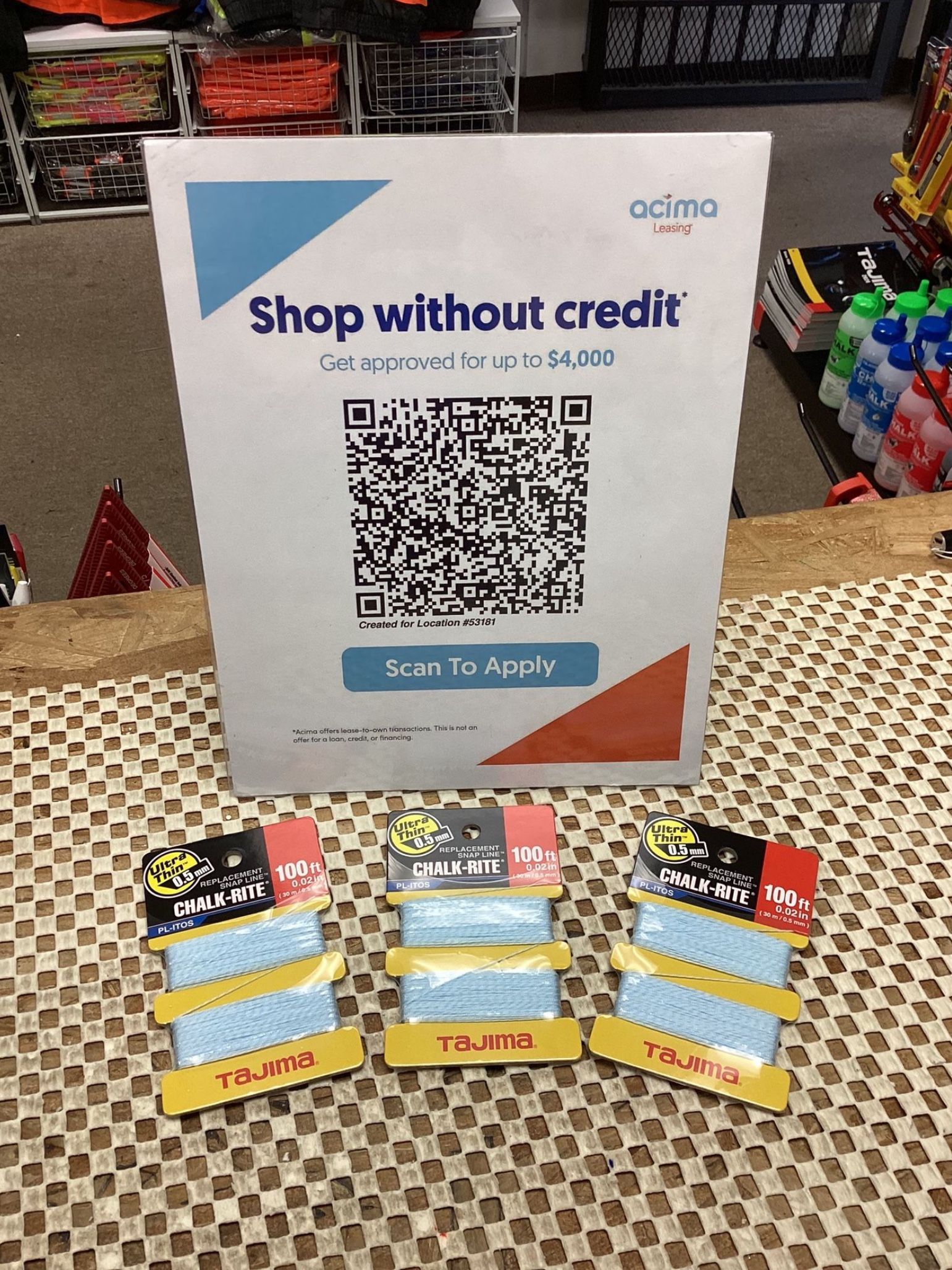 CHALK-RITE 100ft. Ultra Thin Replacement Snap Line $9 EACH 