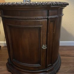 Two Traditional End Tables 