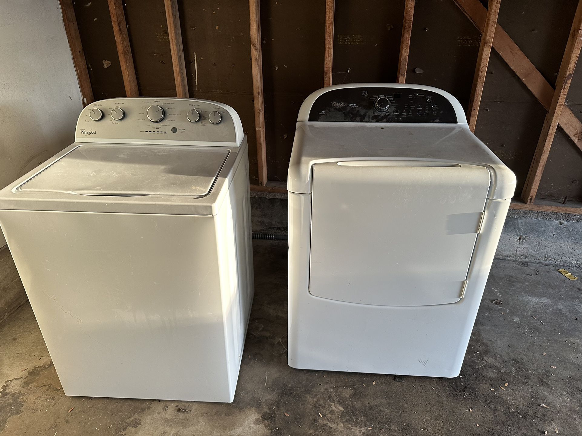 washer and electric dryer 