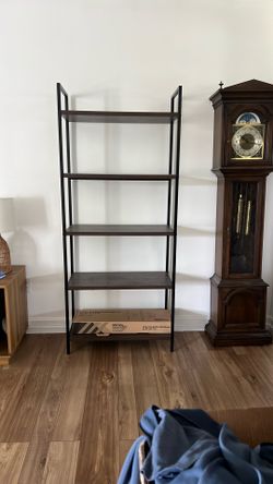 Target 5 Shelf Book Dark Brown Walnut Color