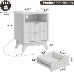 Set Of 2 Nightstands 