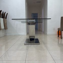 Dining Room Extendable Table With 6 Chairs
