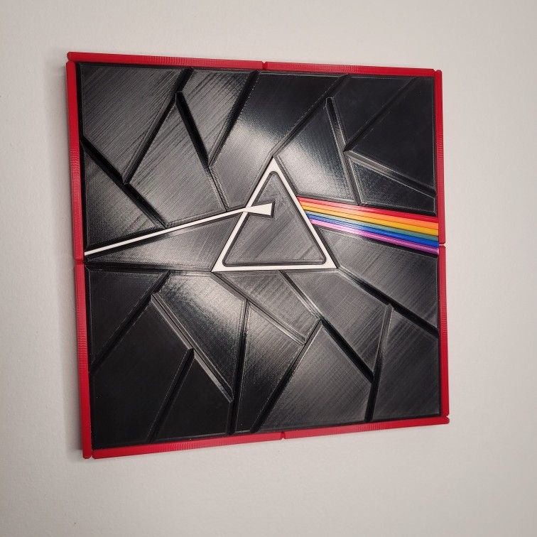 3D Printed Dark Side of the Moon Wall Art