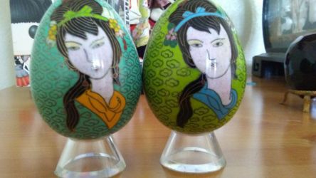 Japanese glass eggs