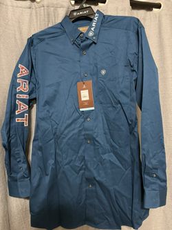 ARIAT TEAM LOGO TWILL CLASSC LS SHIRT