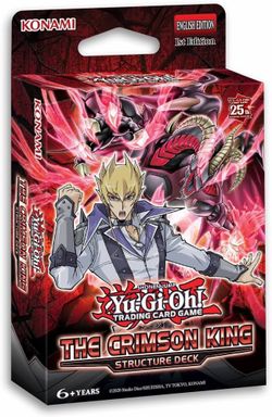 Yu-Gi-Oh! Trading Card Game Structure Deck titled "The Crimson King," featuring character Jack Atlas.
