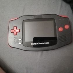 Game Boy Advance Black With Red Buttons