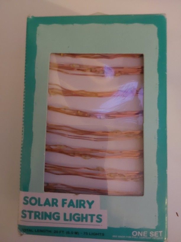 20ft 75 LED Bulbs Solar Fairy String Lights (40)