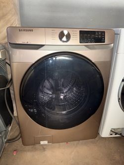 Samsung Front Load Washer with Steam 4.5 cuft Champagne color