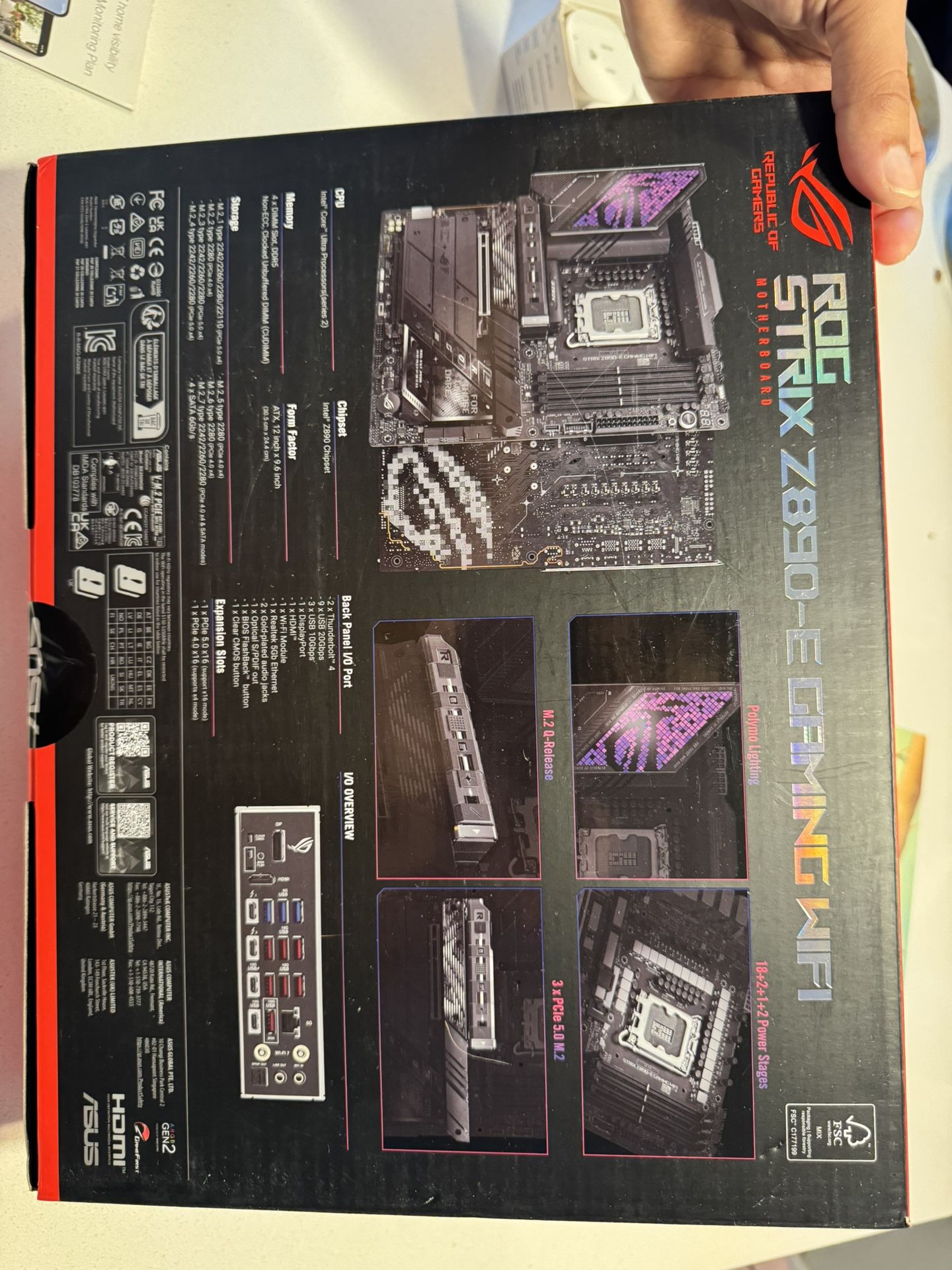 ASUS ROG Strix Z790-E Gaming WiFi 6E LGA 1700 ATX gaming motherboard