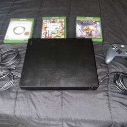 Xbox One X 1TB Gaming Console - Black W/ Games And Wired Controller