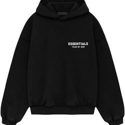 Small Black Essential Hoodie