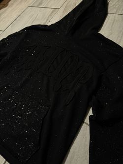 PJMARK black sparkly thin hoodie XL