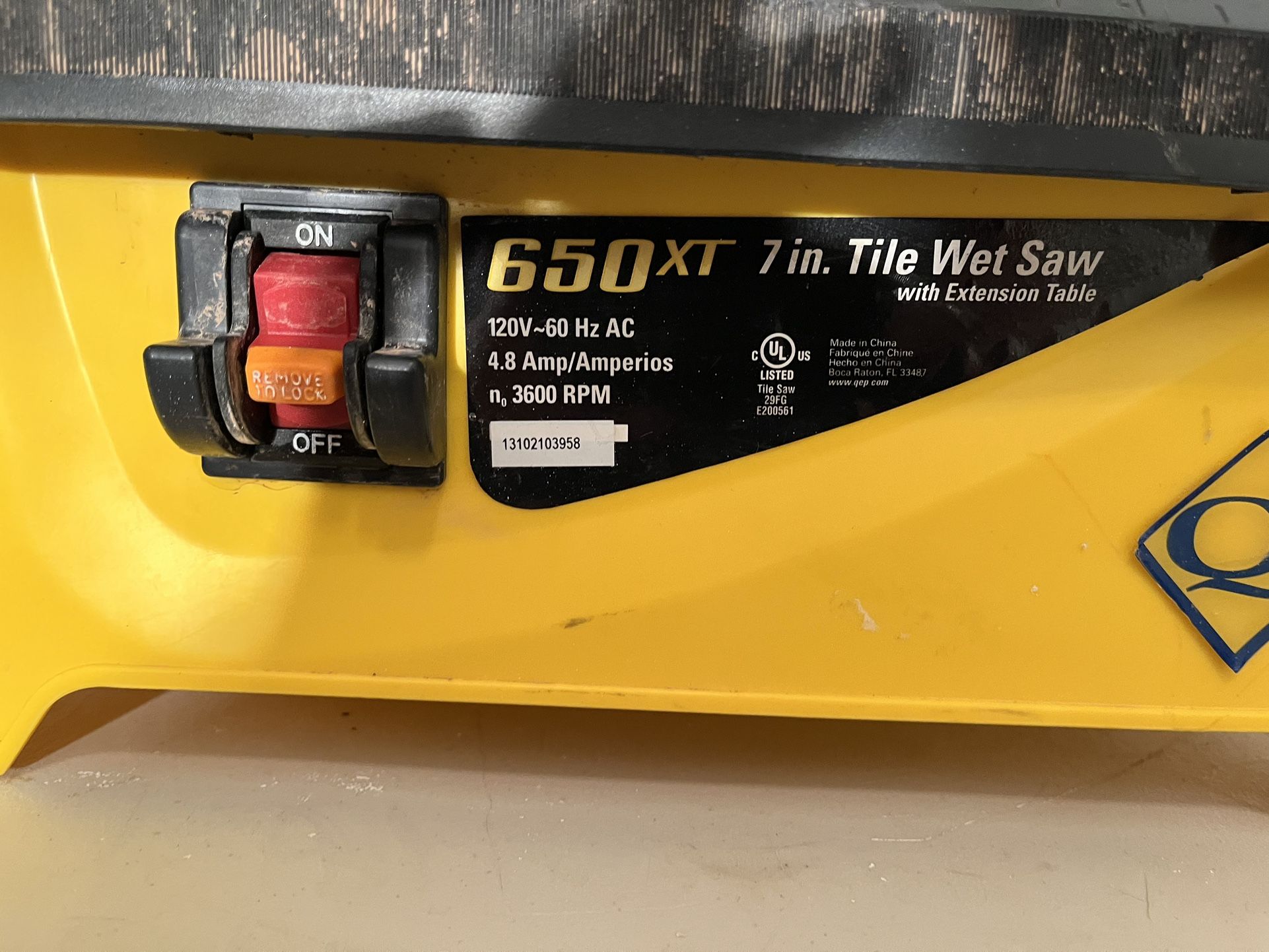 650 XT 7 In. Tile Wet Saw . for Sale in Philadelphia PA OfferUp
