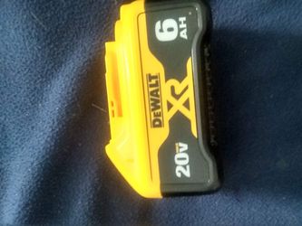 DeWalt XR 6 amp battery on sale $60