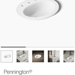 Kohler bathroom sink. 20 1/4 in