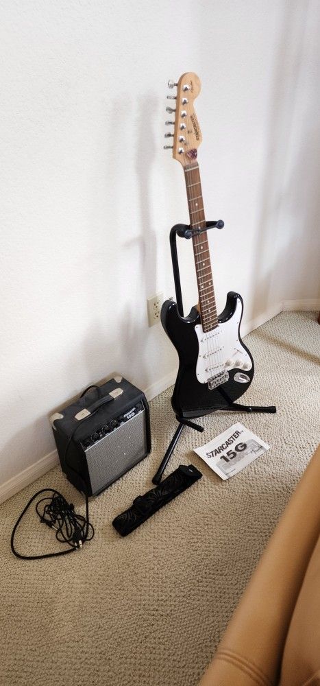 Fender Starcaster Electric Guitar & Amplifier