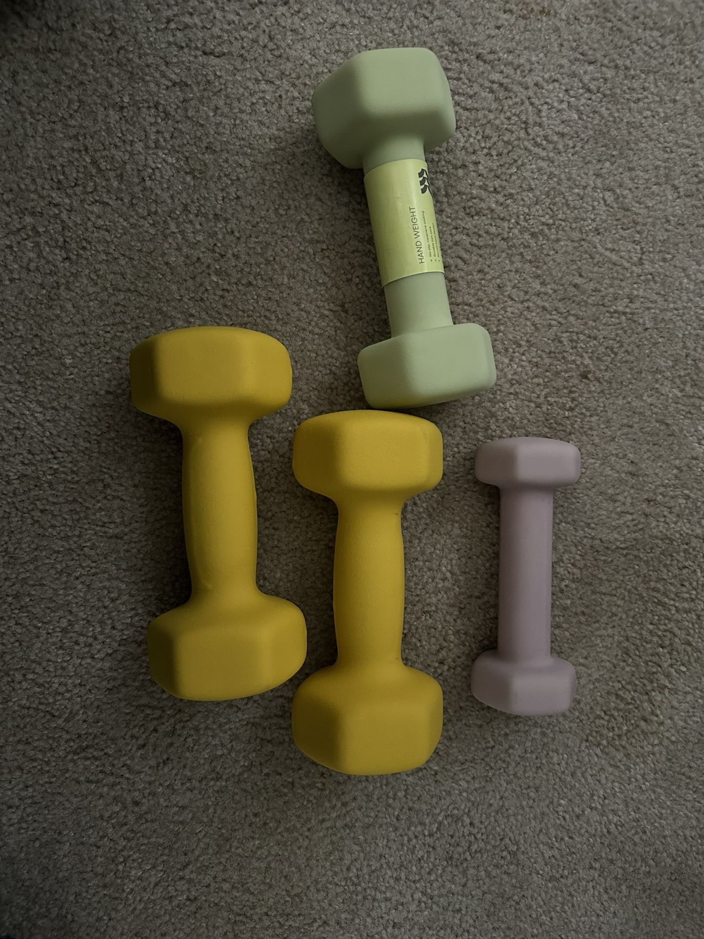 Dumbbells/weights
