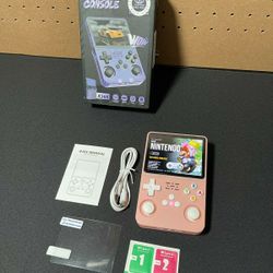 R36s Pro Retro Handheld Game Console, 3.5in IPS , 128GB Preloaded with 40000+Classic Games, Portable Game Console,30+ Game Emulator, Linux System, 350