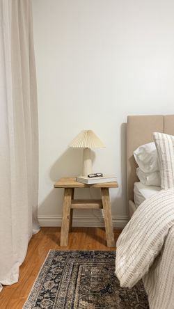 Earthy Minimalist Home Nightstands/Side Tables - A Pair