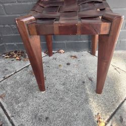 Rare Edmond Spence Mid century Teak Bench Stool