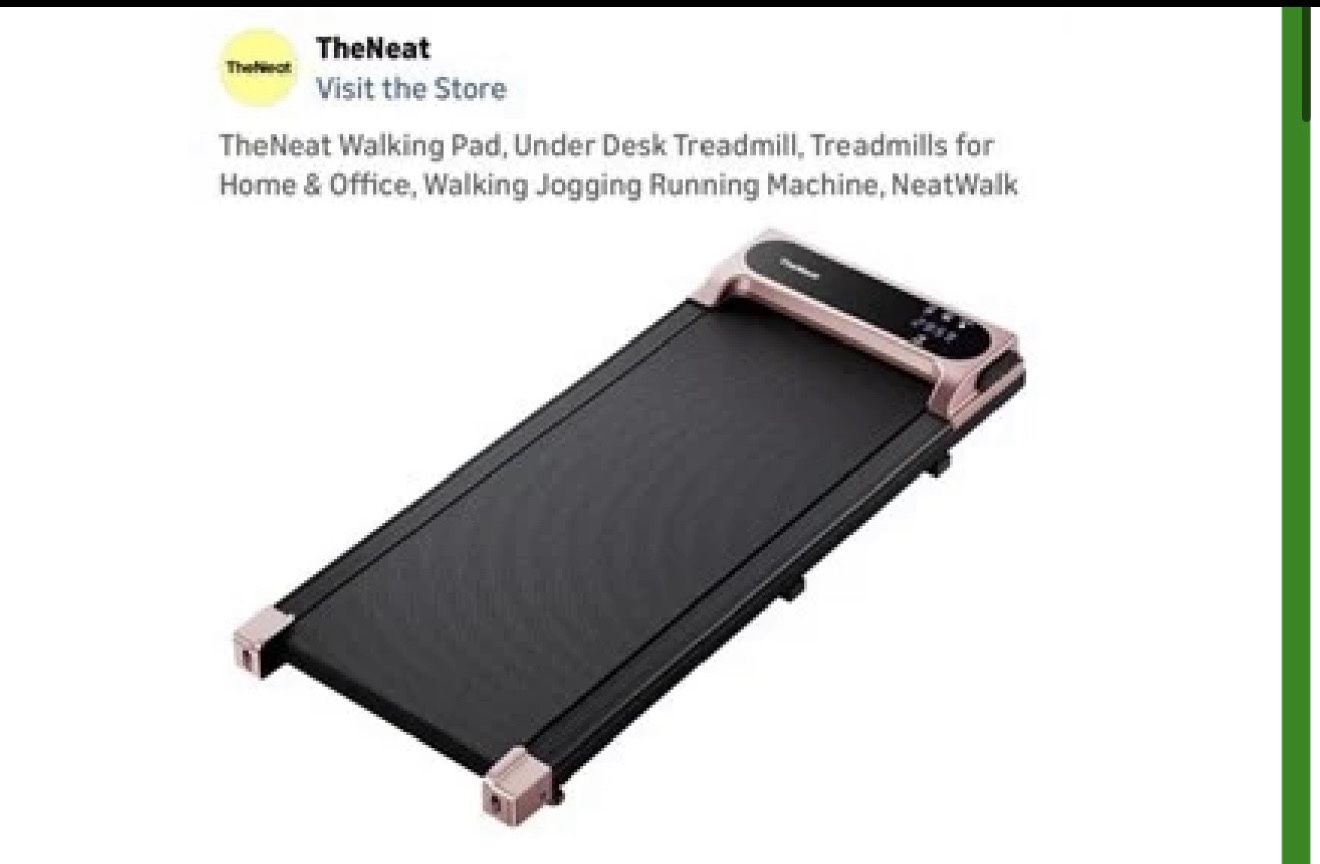 TheNeat Walking Pad, Under Desk Treadmill, Treadmills for Home & Office, Walking Jogging Running Machine, NeatWalk