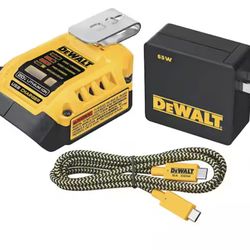 DEWALT 20V MAX Charger and USBC Adaptor Kit