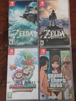 5 Nintendo switch Games $50 each