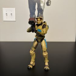 Halo 2 Joyride Series 6 Tan & Cyan Multiplayer Spartan Action Figure