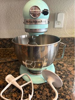 Kitchen Aid Stand Mixer with paddle attachments