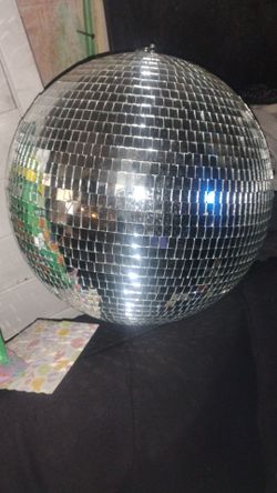 Large Silver Mirror Disco Ball
