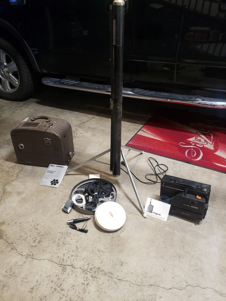 Bell & Howell Movie Projectors & Screen