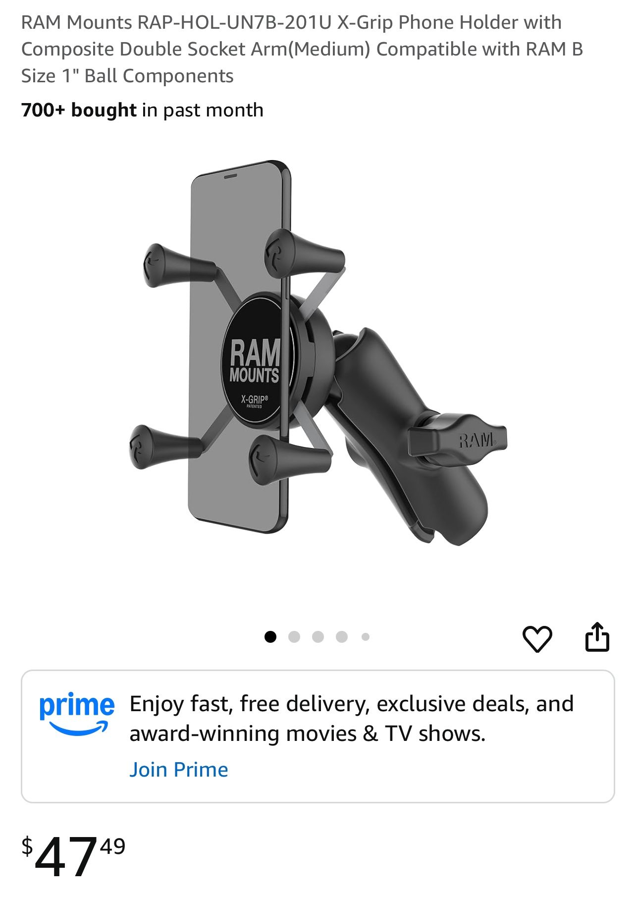 Ram phone Mount new
