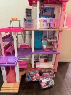 Barbie dream house and accessories