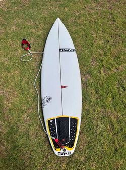 Pyzel Surfboard with Traction Pad and Leash