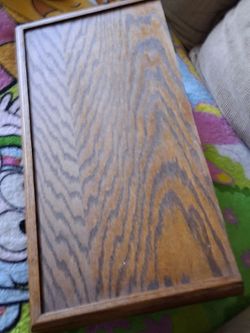 Vintage wood oak shelf
