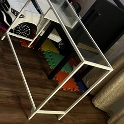 Glass White Table