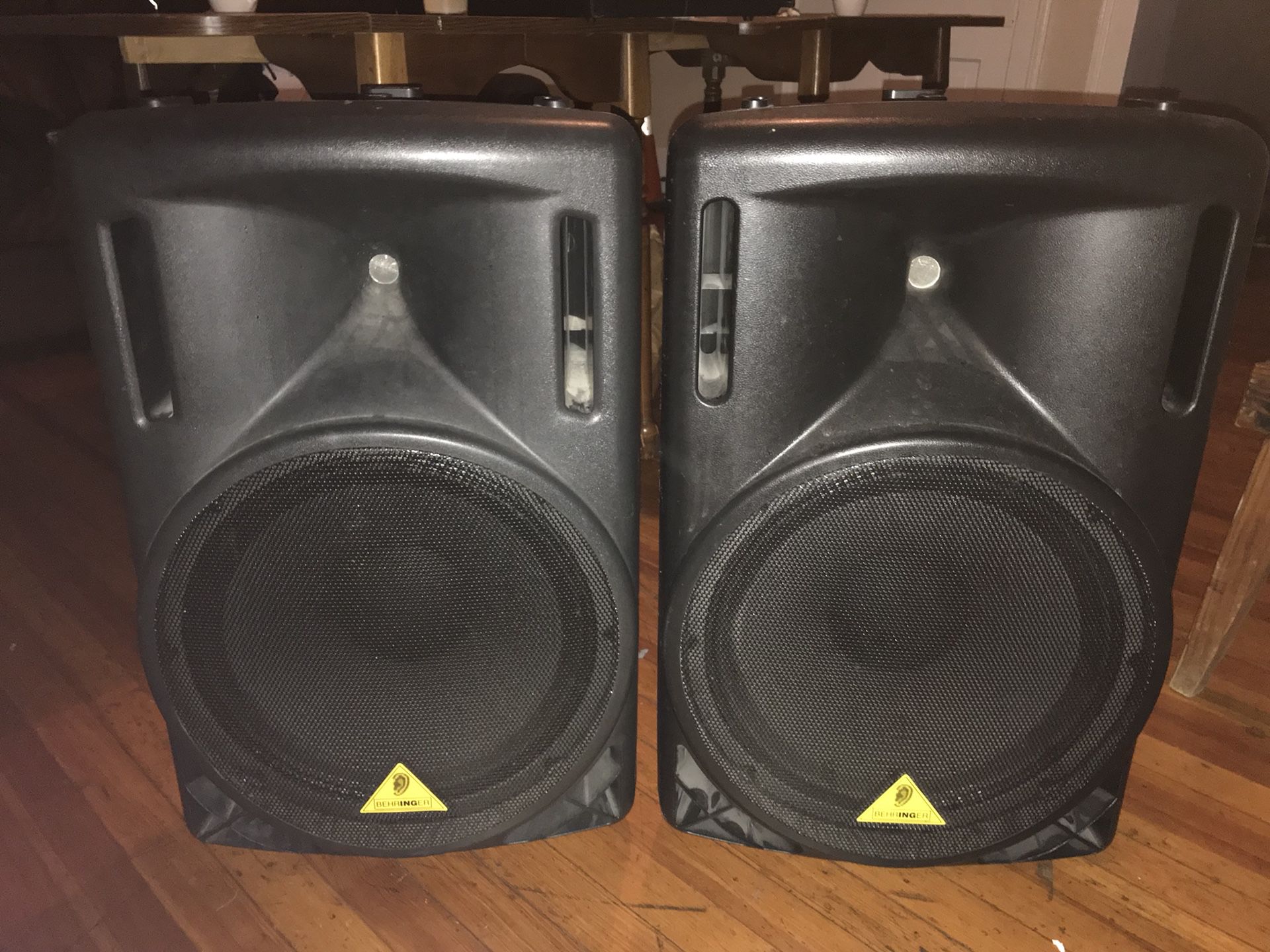 Two Behringer PAs
