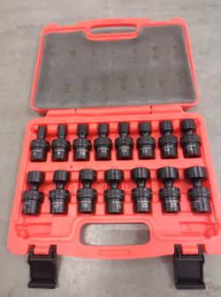 Casoman 15pcs 3/8 Drive standard universal impact socket