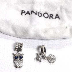 925 Sterling Silver 2 Charms 