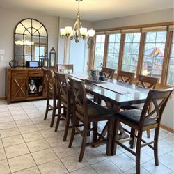 Dining Table With Chairs And Server