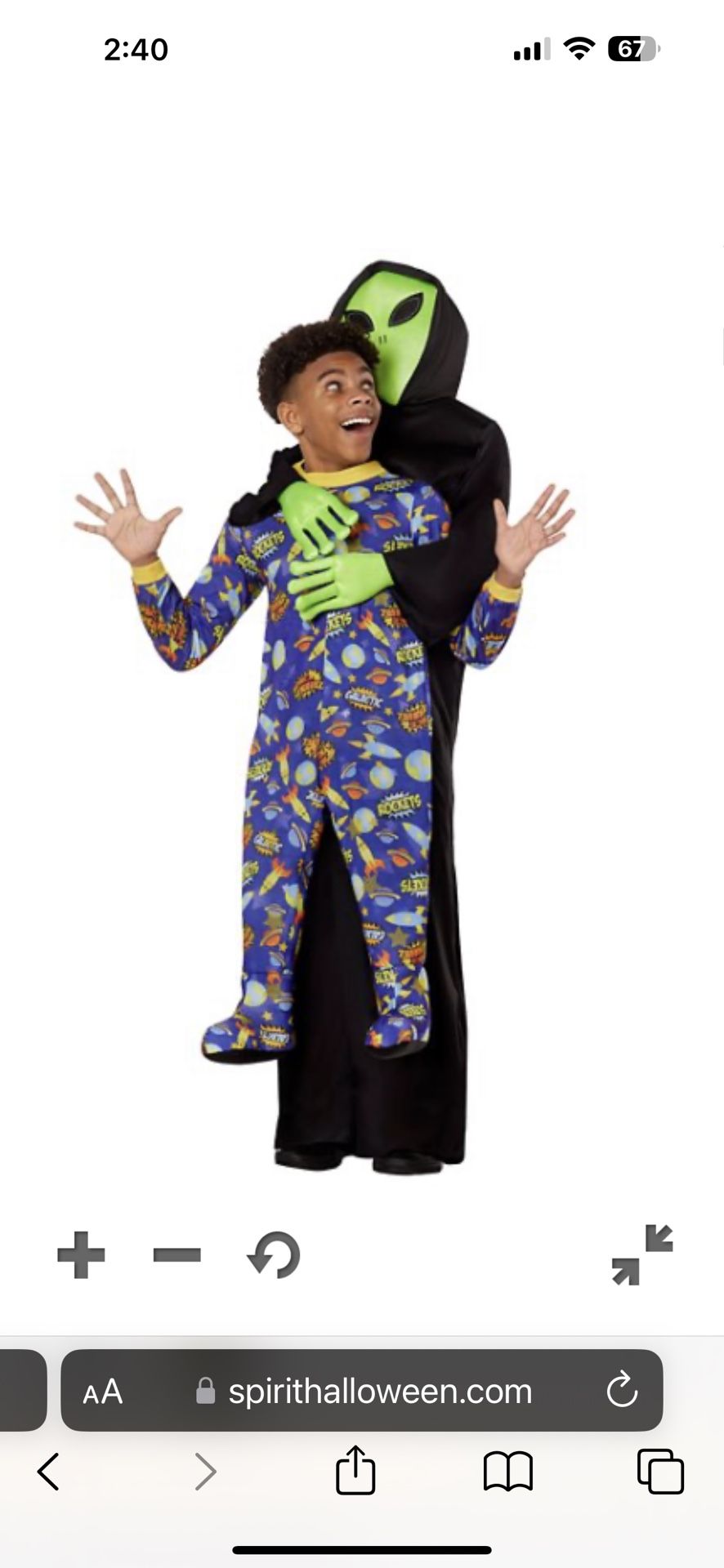Kids Alien Abduction Costume